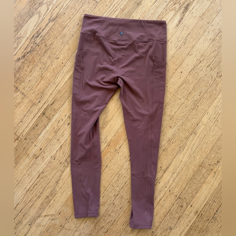 Prana electa leggings high waist dusty rose Pilates yoga Athleisure